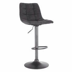BPS-koupelny Barová židle, šedá / černá, LAHELA