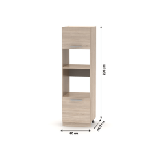 KONDELA Vestavná skříňka, dub sonoma, NOPL-084-00