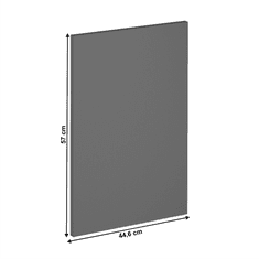 KONDELA Dvířka na myčku,44,6x57, šedý mat, LANGEN