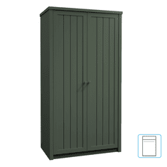 BPS-koupelny Skříň S2D, zelená, PROVANCE