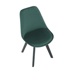 BPS-koupelny Židle, emerald Velvet látka/černá, LORITA