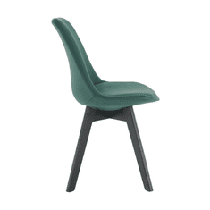 BPS-koupelny Židle, emerald Velvet látka/černá, LORITA