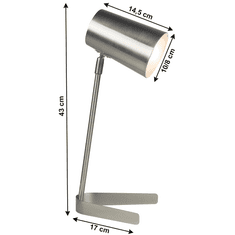 BPS-koupelny Stolní lampa, kov / matný nikl, FABEL