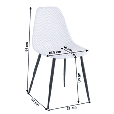 KONDELA Jídelní židle, bílá, TEGRA TYP 2