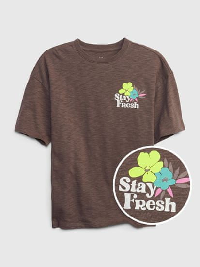 Gap Dětské tričko s potiskem Stay Fresh