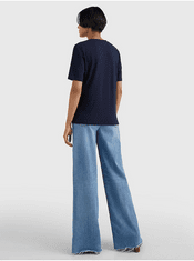 Tommy Hilfiger Tmavě modré dámské tričko Tommy Hilfiger S