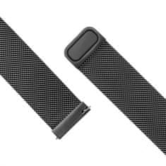 FIXED síťovaný nerezový řemínek Mesh Strap, 20mm, černá