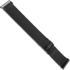 FIXED síťovaný nerezový řemínek Mesh Strap, 20mm, černá