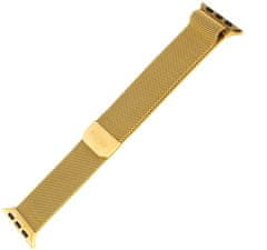 FIXED síťovaný nerezový řemínek Mesh Strap pro Apple Watch 38/40/41mm, zlatá