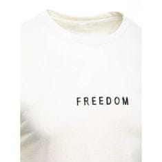 Dstreet Pánské tričko FREEDOM ecru rx4952 M