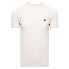 Dstreet Pánské tričko INDIGO ecru rx4961 XL