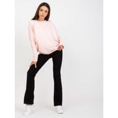 RUE PARIS Dámská halenka oversize basic RUE PARIS světle růžová RV-BL-8080.56_388892 L-XL