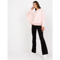 RUE PARIS Dámská halenka oversize basic RUE PARIS světle růžová RV-BL-8080.56_388892 L-XL