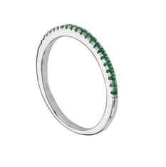 Emporial stříbrný prsten Třpytivá smaragdová linie SR41 Velikost: 7 (EU: 54-56)