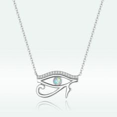 Emporial stříbrný nastavitelný náhrdelník Opálové oko BSN241
