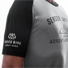 Sensor Triko Merino Active PT Adventure - pánské, kr.r., šedá/černá - Velikost M