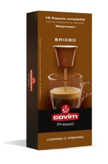 Covim kapsle pro Nespresso Brioso 10 ks