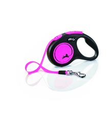 Nobby Vodítko pro psa Flexi New Neon S 5m růžová