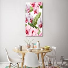 Wallmuralia Vertikální Foto-obrah sklo tvrzené Orchidej 50x100 cm 4 úchytky