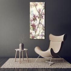 Wallmuralia Vertikální Foto-obrah sklo tvrzené Magnolie 50x125 cm 4 úchytky