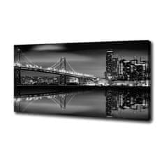 Wallmuralia Foto obraz tištěný na plátně San Francisco noc 100x50 cm