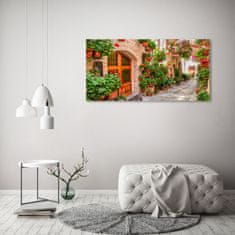 Wallmuralia Foto obraz skleněný horizontální Okouzlující ulička 125x50 cm 4 úchytky