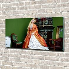 Wallmuralia Foto-obrah sklo tvrzené Šlechtic 140x70 cm 2 úchytky