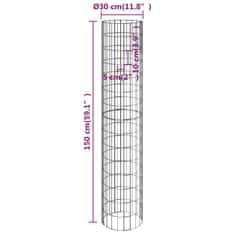 Vidaxl Kruhové gabionové vyvýšené záhony 4 ks Ø 30x50/100/150/200 cm