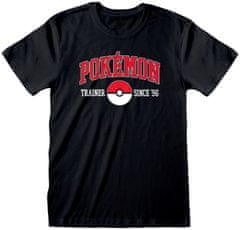 CurePink Pánské tričko Pokémon: Since 96 (L) černá bavlna