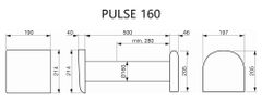 Soler&Palau Rekuperační jednotka PULSE 160, energetická úspora, velmi tichý chod, integrovaný hygrostat, 4 rychlosti, 4 provozní režimy, průtok vzduchu 16-43 m³/h, snadná instalace i údržba, 2x filtr G3