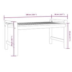 Greatstore Konferenční stolek 100 x 50 x 50 cm masivní akáciové dřevo