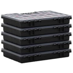 Greatstore Organizéry na součástky 5 ks 34,5 x 25 x 5 cm polypropylen