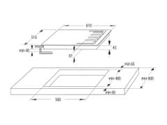 Mora vestavná plynová deska VDP 645 GB 6