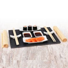 Excellent Houseware Sushi set pro 2 osoby s bambusovou podložkou Sada na sushi 11 Částí