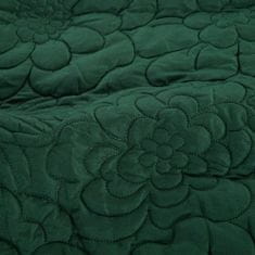 Eurofirany Přehoz na postel D91 Alara 4 220X240 cm tmavě zelený