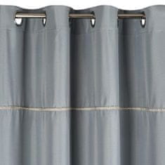 Eurofirany Jemná záclona šitá z jemného materiálu 140 cm x 270 cm