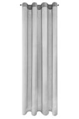 Eurofirany Jemný stříbrný závěs 140 cm x 250 cm