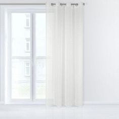 Eurofirany Jemná záclona s hladkým, mírně 140 cm x 250 cm.