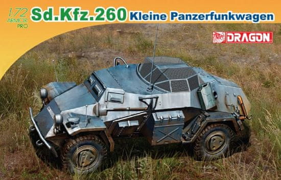 Dragon obrněné vozidlo Sd.Kfz.260 Leichter Panzerspähwagen, Model Kit 7446, 1/72