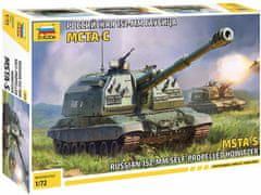 Zvezda MSTA-S ruská samohybná kanónová houfnice, Model Kit 5045, 1/72