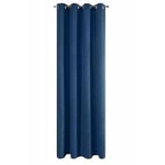 Eurofirany Hotová záclona Mirona 140X250 cm Tmavě modrá