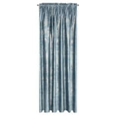 Eurofirany Hotová záclona Kornelia na pásce 140X270 cm Modrá