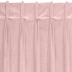 Eurofirany Hotová záclona Ines s biči 140X270 cm růžová