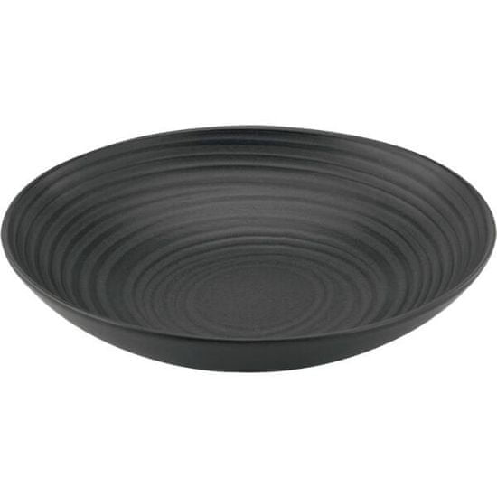 Gastrozone Talíř hluboký Lava Stone 22 cm, černý, 6x