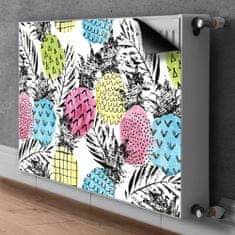 tulup.cz Dekorativní magnet na radiátor Barevné ananas 80x60 cm