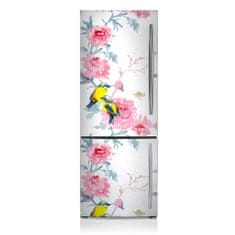 tulup.cz Magnet na ledničku dekorativní Ptáci a květiny 60x180 cm