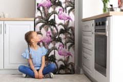 tulup.cz Magnet na ledničku dekorativní Flamingos v palmě 60x180 cm