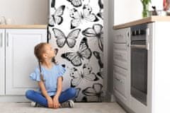 tulup.cz Magnet na ledničku dekorativní Černobílý motýl 60x180 cm