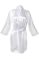 DKaren Dámský župan DKaren Housecoat Clarisse White 2XL bílá