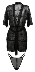 DKaren Dámský župan DKaren Housecoat Anastazja Black XL černá